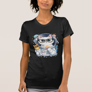 Adorable Astronaut Cats Exploring the Galaxy T-Shirt