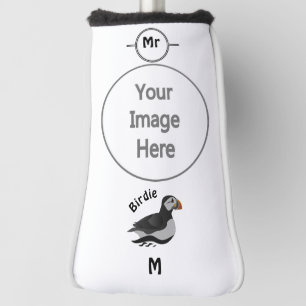 Adorable Atlantic Puffin Swimming Cartoon Golf Head Cover