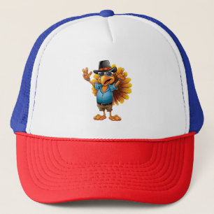 Adorable Autumn Cute Turkey: Celebrate Fall 2025 Trucker Hat