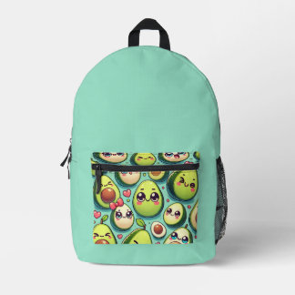 Adorable Avocados Printed Backpack