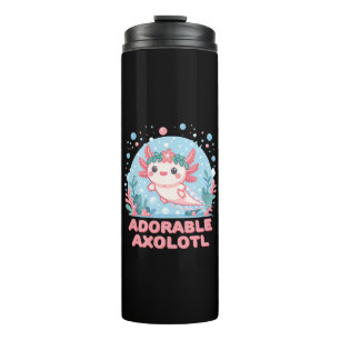 Adorable Axolotl Aquatic Cuteness Thermal Tumbler