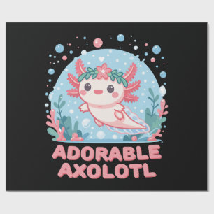 Adorable Axolotl Aquatic Cuteness Wrapping Paper