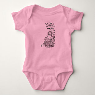 Adorable Baby Bodysuit - My Future Dreamer Design 