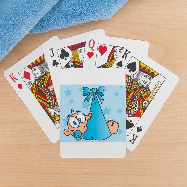 Adorable Baby Boy with Pacifier in a Sling  Playing Cards (Creator Uploaded)