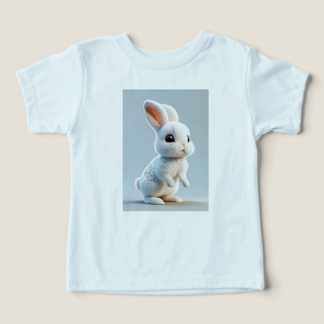 Adorable Baby Bunny T-Shirt (Design Front)