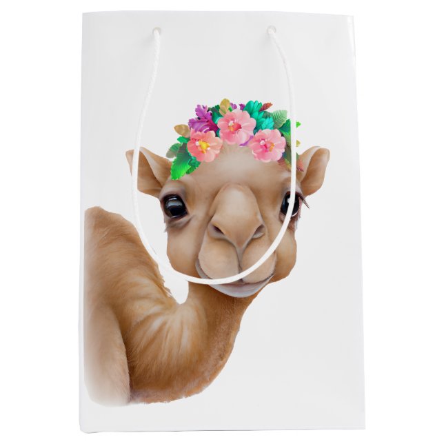 Adorable Baby Camel Medium Gift Bag (Front)