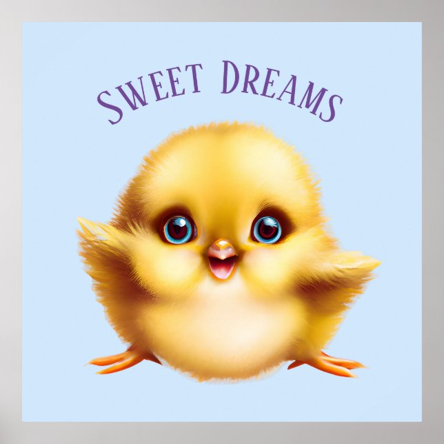 Adorable Baby Chick Poster (Front)