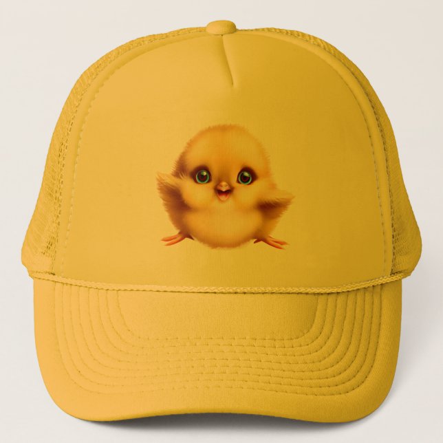 Adorable Baby Chick Trucker Hat (Front)