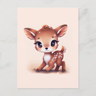 Adorable Baby Deer Postcard