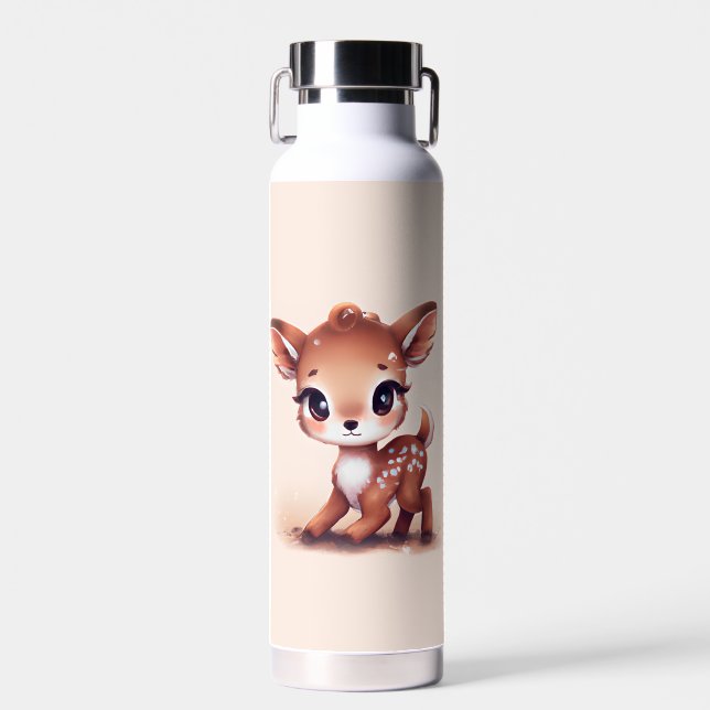 Adorable Baby Deer Water Bottle (Front)