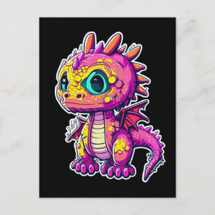Adorable Baby Dinosaur   Jurassic Joy Holiday Postcard