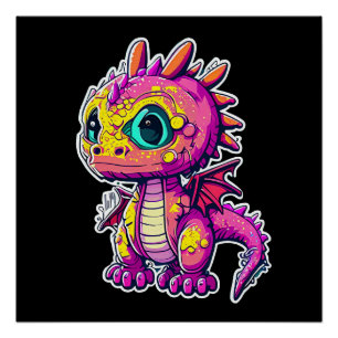 Adorable Baby Dinosaur   Jurassic Joy Poster