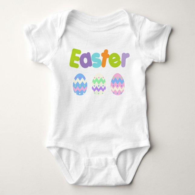 Adorable Baby Easter Designs Baby Bodysuit (Front)