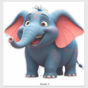 Adorable Baby Elephant Cartoon