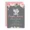 Adorable baby elephant pink floral couples shower