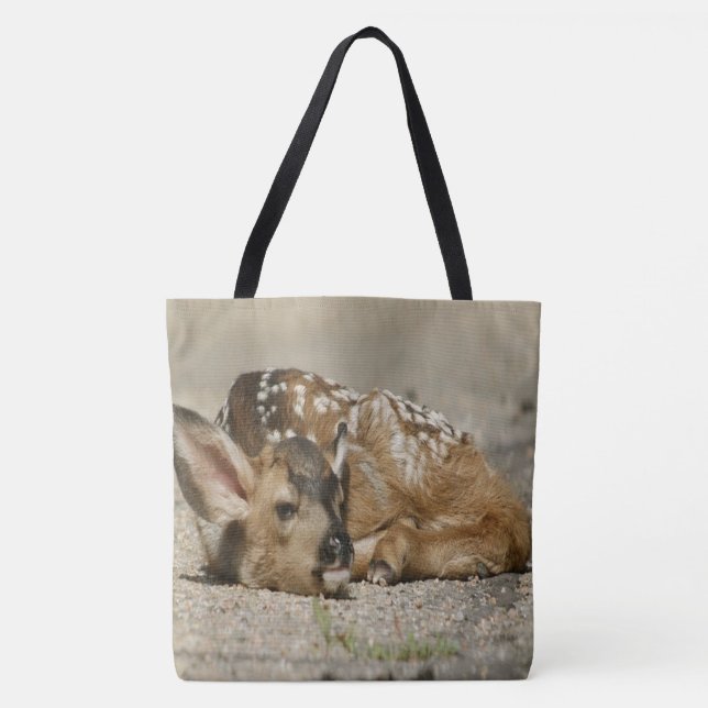 Adorable Baby Fawn Tote Bag (Front)