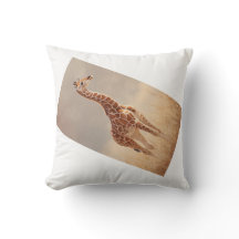 Adorable Baby Giraffe Throw Pillow