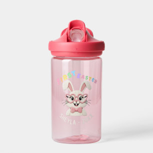 Adorable Baby Girl Boy First Easter Bunny Water Bottle