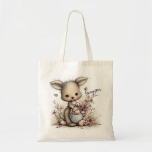 Adorable Baby Kangaroo Illustration  Tote Bag