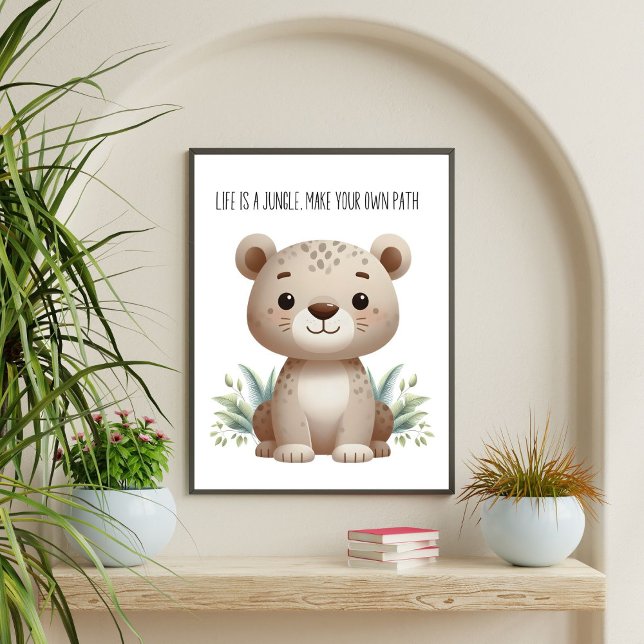 Adorable Baby Leopard Safari Wall Art  (Creator Uploaded)