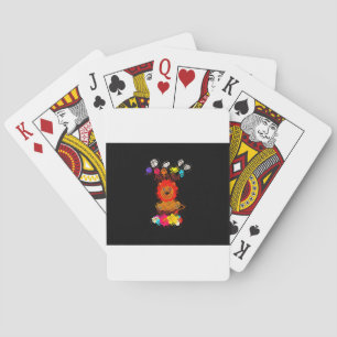 Adorable Baby Lion Art Design Motif Playing Cards