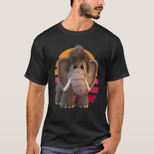 Adorable Baby Mammoth T-Shirt (Front)