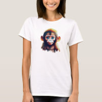 Adorable Baby Monkey in a Forest Setting