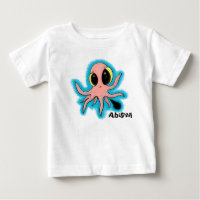 Adorable baby octopus cartoon design