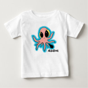 Adorable baby octopus cartoon design T-Shirt
