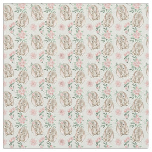 Adorable Baby Rabbit Fabric