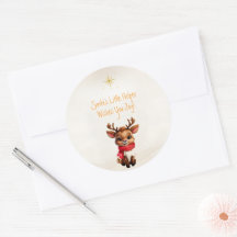 Adorable Baby Reindeer Christmas Message