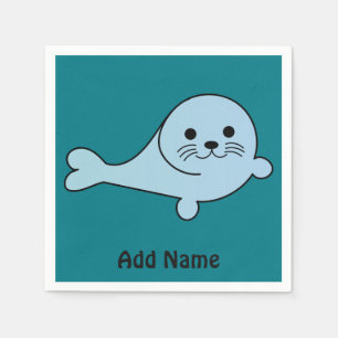 Adorable Baby Seal Napkin