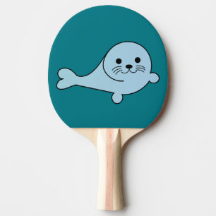 Adorable Baby Seal Ping Pong Paddle