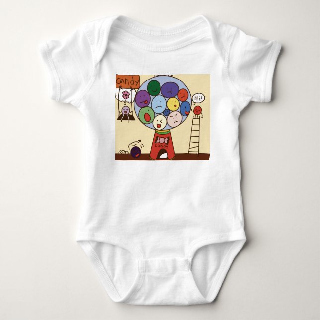 Adorable Baby Shower & Birthday Gift” Bodysuit (Front)