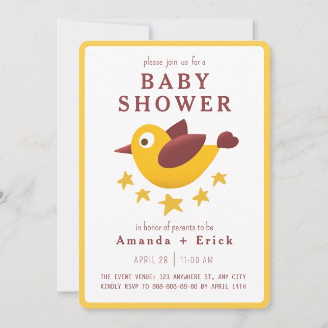 Adorable Baby Shower Invitation (Front)