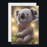Adorable Baby Smiling Koala Bear Holiday Card<br><div class="desc">Adorable Baby Smiling Koala Bear,  this design features an Adorable Baby Smiling Koala Bear.</div>