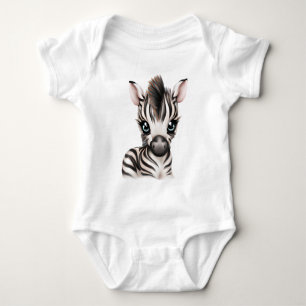 Adorable Baby Zebra Bodysuit