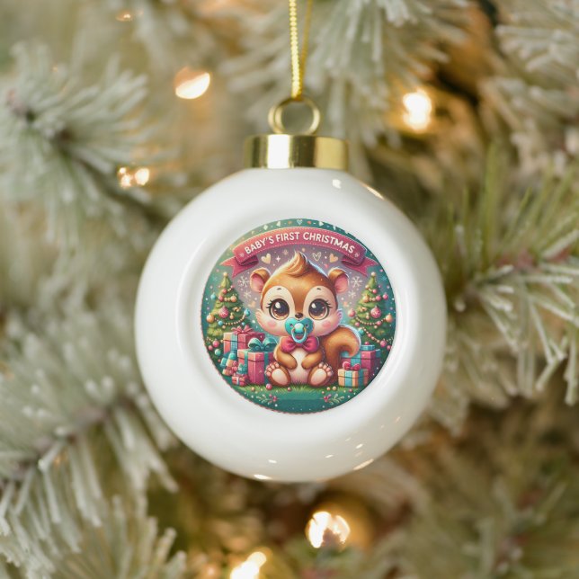 Adorable Baby's First Christmas Festive Decoration (Tree)