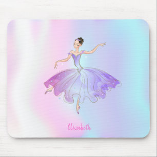Adorable Ballerina Holographic Mouse Pad