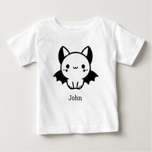 Adorable Bat Buddy - Kawaii Minimalist Nursery Art Baby T-Shirt