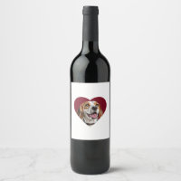 Adorable Beagle in Heart Shape Design