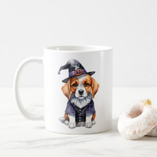 Adorable Beagle Puppy Halloween Spooky Season Coffee Mug