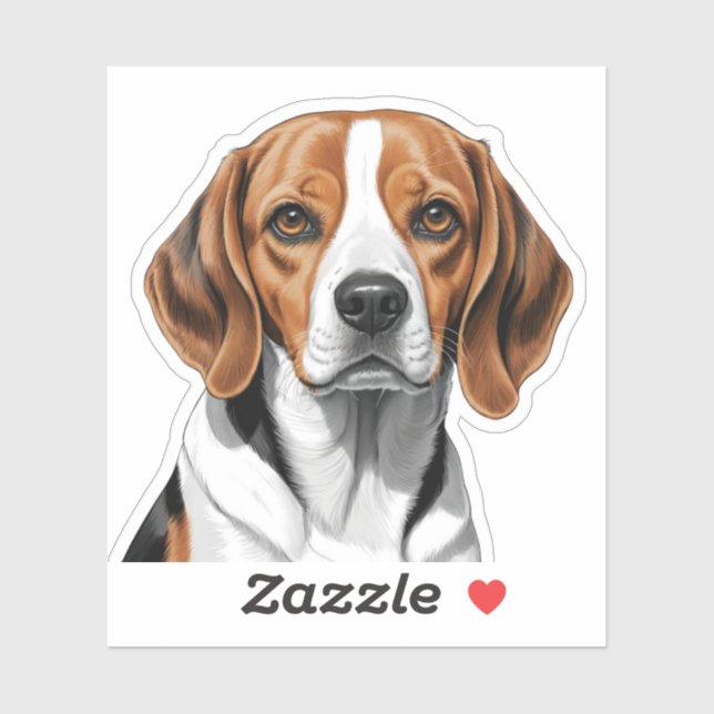 Adorable Beagle Sticker – Cute Dog Lover Gift (Sheet)