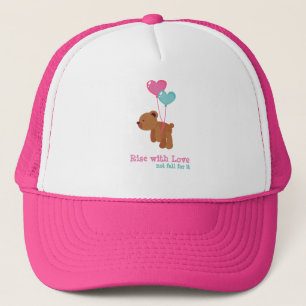 Adorable Bear & Balloons T-Shirt – Rise with Love Trucker Hat