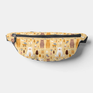 Adorable Bear Pattern Bum Bags