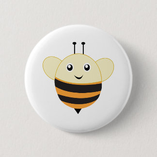 Adorable Bee Little Zoo 6 Cm Round Badge