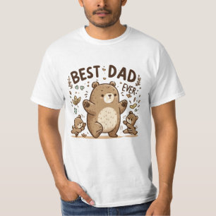 Adorable best dad ever papa bear T-Shirt