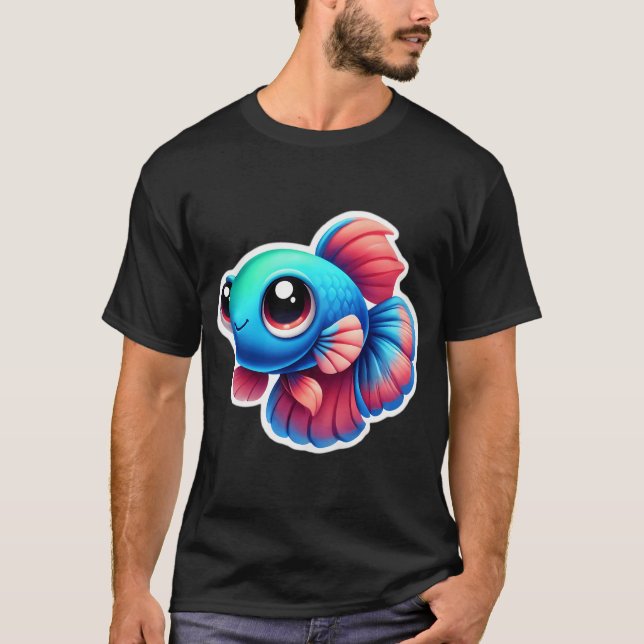 Adorable Betta Fish T-Shirt (Front)