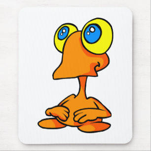 Adorable Big Eyed Alien Mouse Pad