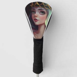 Adorable Big Eyed Queen Golf Head Cover